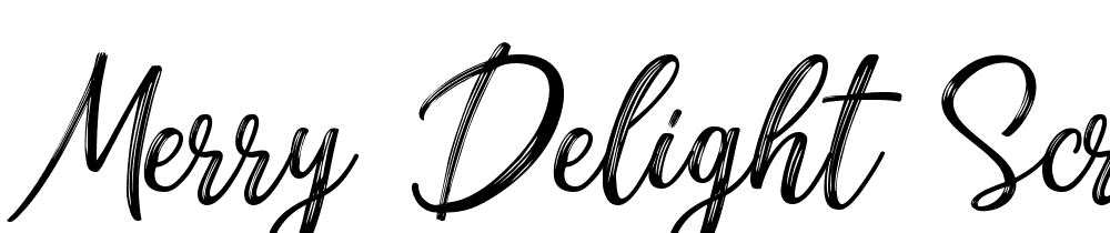 Merry Delight Script font family download free