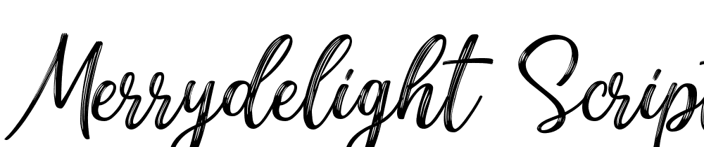 MerryDelight-Script font family download free