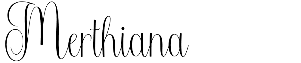 Merthiana font family download free