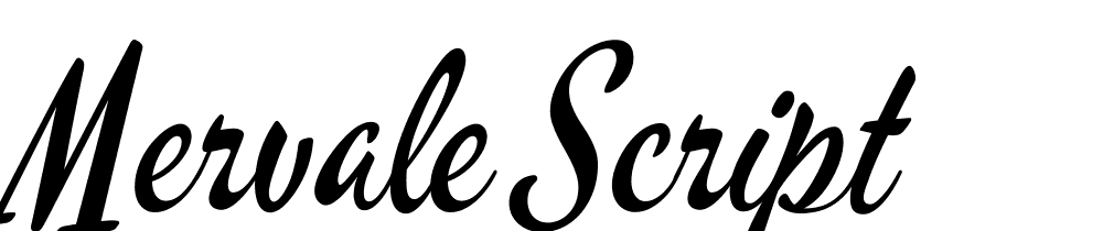 Mervale-Script font family download free