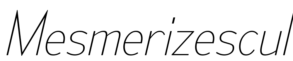 MesmerizeScUl-Italic font family download free