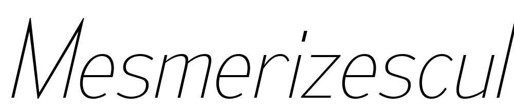 MesmerizeScUl-Italic font family download free