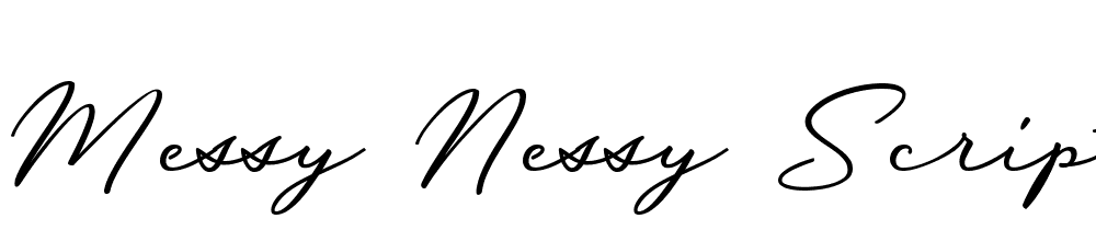 Messy-Nessy-Script-1 font family download free