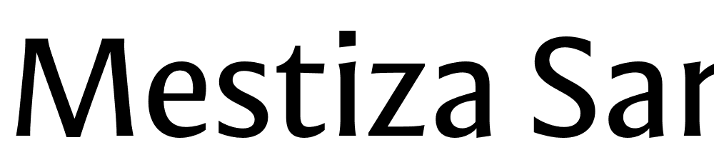 Mestiza Sans font family download free