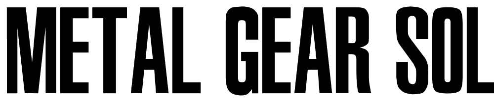 Metal-Gear-Solid-2 font family download free