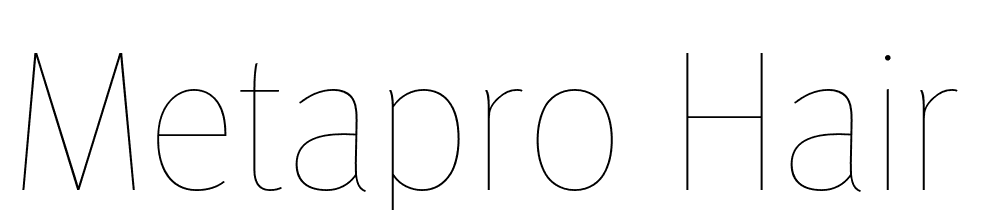 MetaPro-Hair font family download free