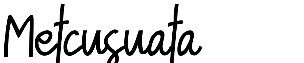 Metcusuata font family download free