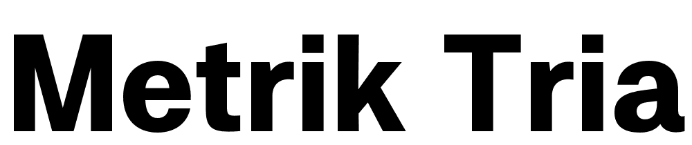 Metrik-Trial-Black font family download free