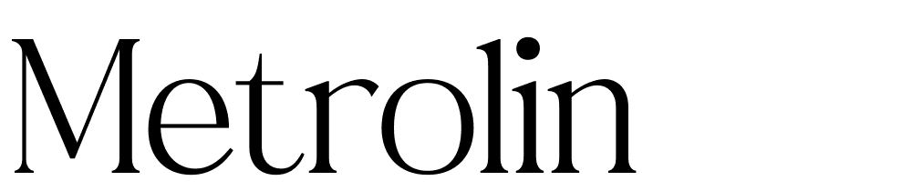 Metrolin font family download free