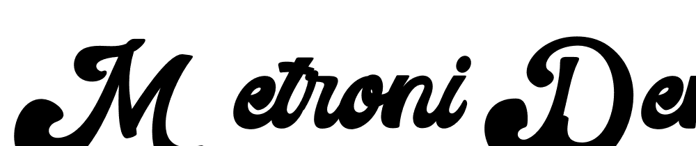 Metroni-Demo font family download free