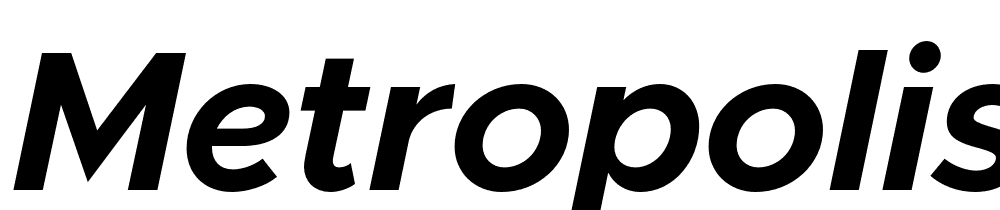 Metropolis-Bold-Italic font family download free