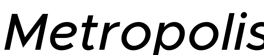 Metropolis-Medium-Italic font family download free