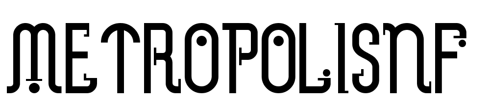 MetropolisNF font family download free