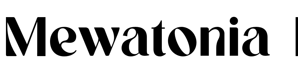 MEWATONIA-Regular font family download free