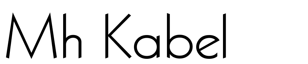 MH-Kabel font family download free