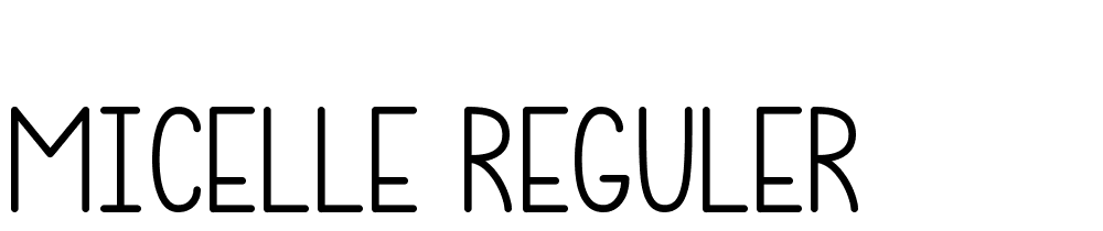 Micelle Reguler font family download free