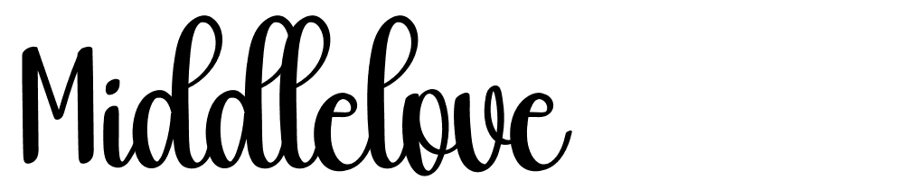 Middlelove font family download free