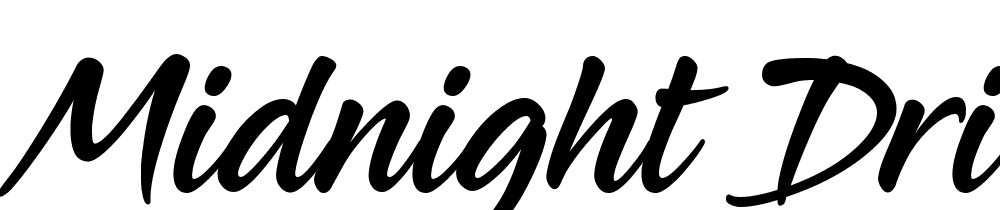 Midnight Drive font family download free