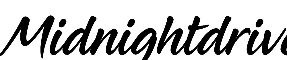 MidnightDrive font family download free