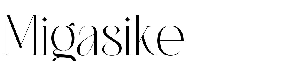 Migasike font family download free