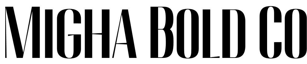 Migha-Bold-Condensed font family download free