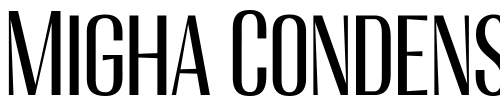 Migha-Condensed-CNTR font family download free