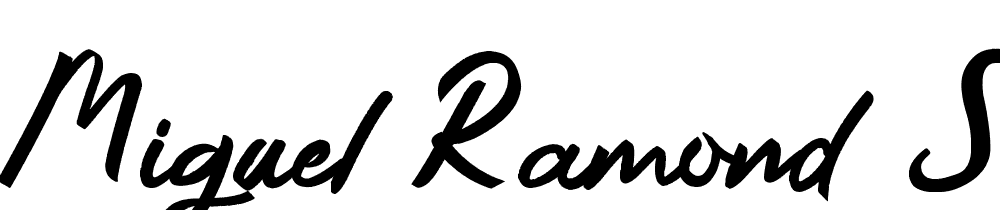 Miguel Ramond Script font family download free