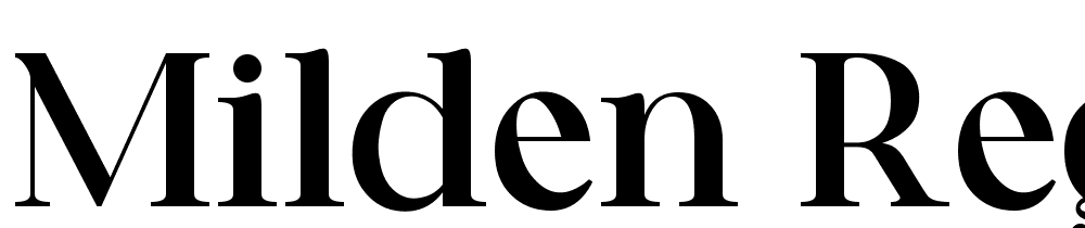 Milden-Regular font family download free