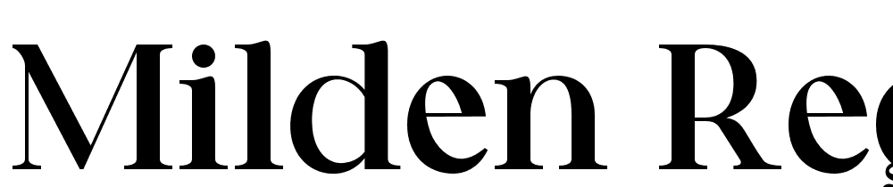 Milden-Regular font family download free