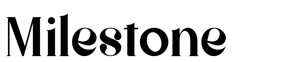 Milestone font family download free