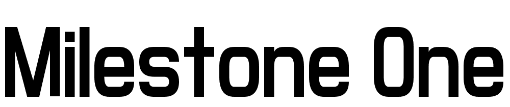 milestone-one font family download free