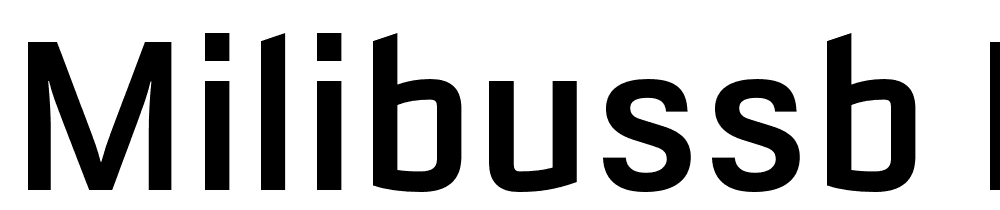 MilibusSb-Regular font family download free