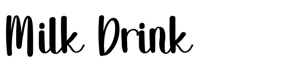 Milk-Drink font family download free