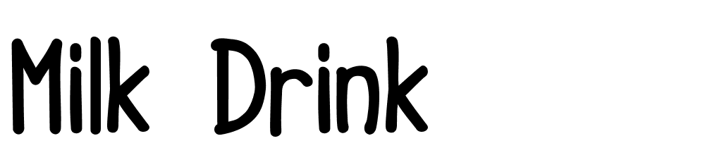 Milk Drink font family download free