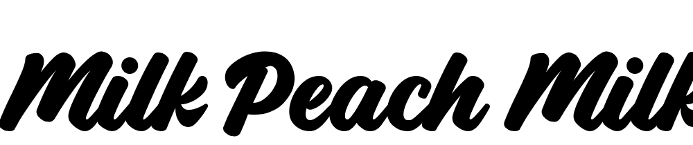 Milk-Peach-Milk-Peach-Clean font family download free