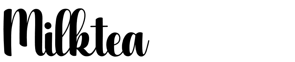 milktea font family download free