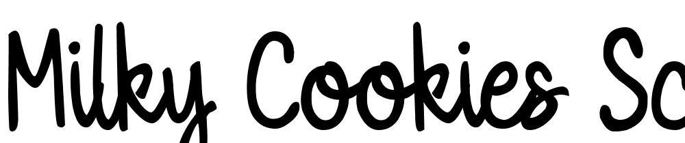 Milky-Cookies-Script font family download free