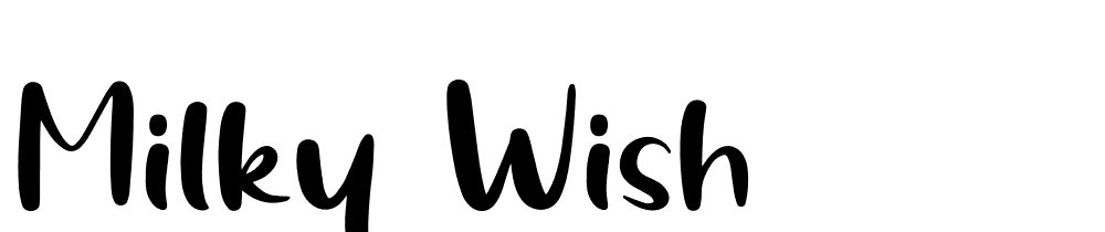 milky-wish font family download free