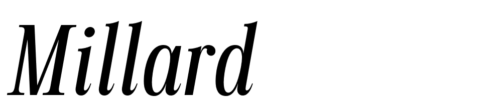 Millard font family download free