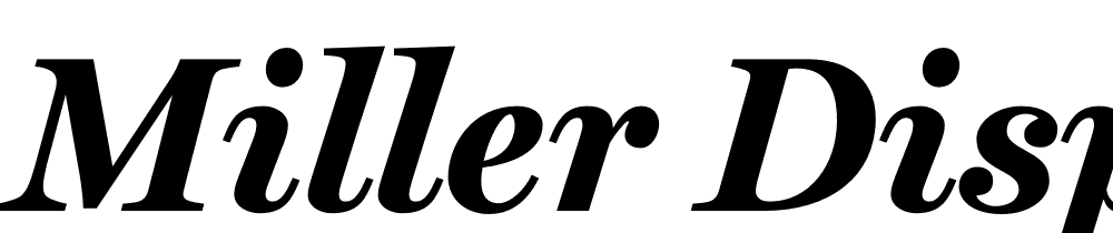 Miller Display font family download free