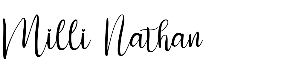 Milli-Nathan font family download free