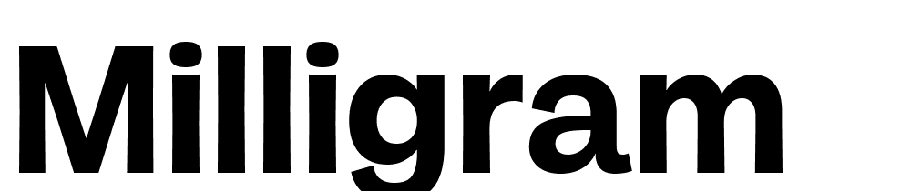 milligram font family download free