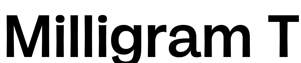 Milligram-Trial-Medium font family download free