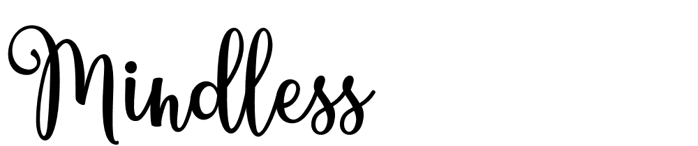 mindless font family download free