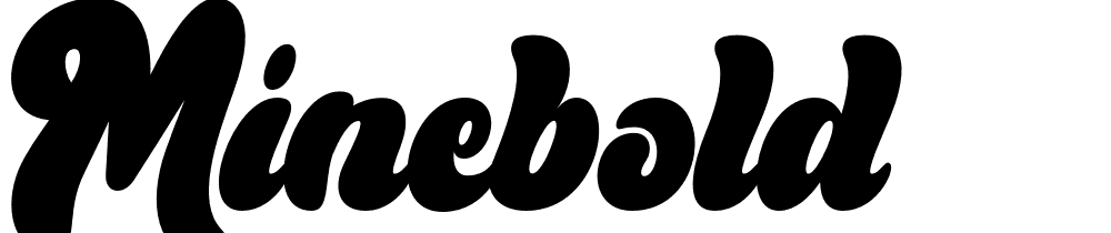 Minebold font family download free