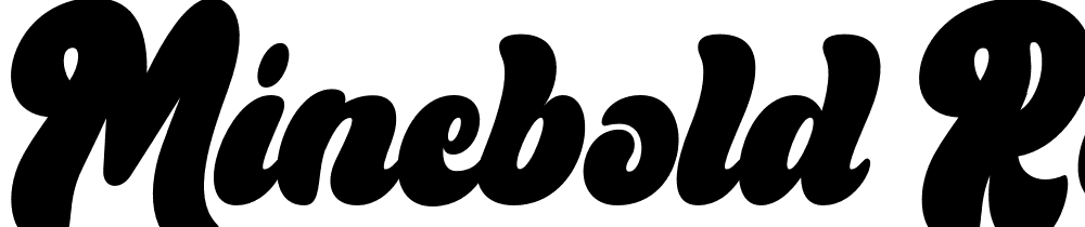Minebold-Regular font family download free