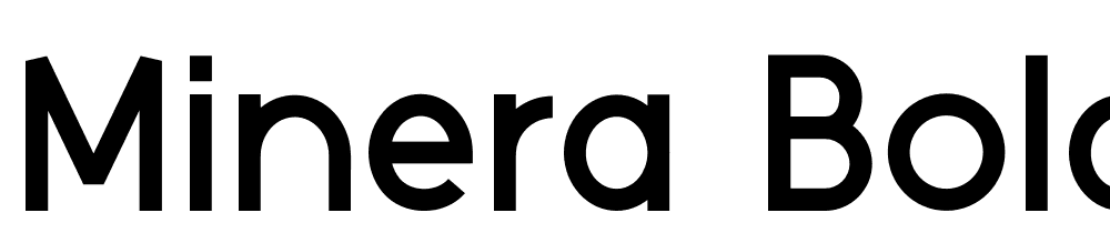 Minera-Bold font family download free