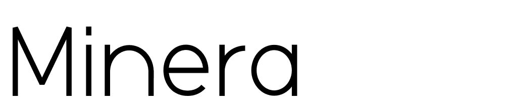 minera font family download free