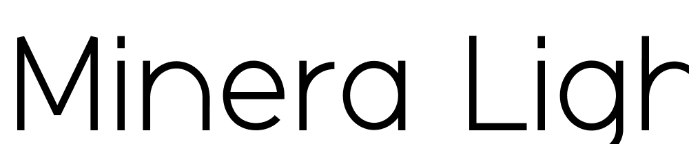 Minera-Light font family download free