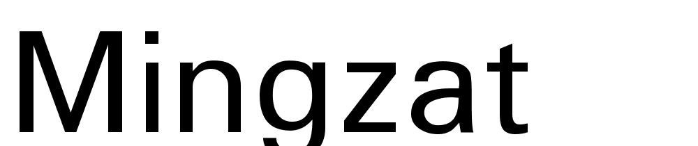 Mingzat font family download free